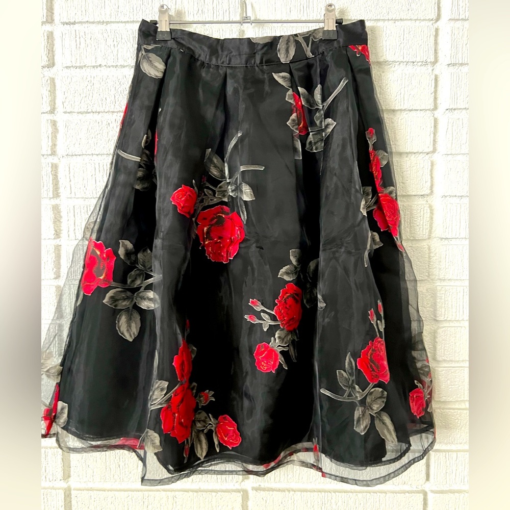 calf- length skirt
